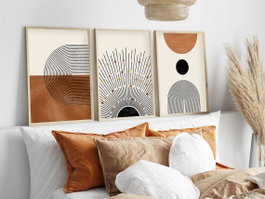 Wallity Huhu198 - Set de 3 Pinturas Decorativas en MDF de 35 x 50 cm